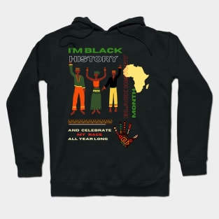 Black history month cute graphic design artwork Hoodie